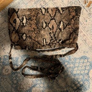 Snakeskin tube top